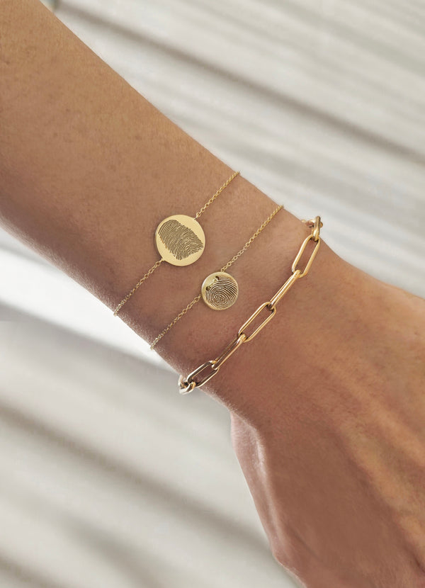 Modern Coin Gold Bracelet