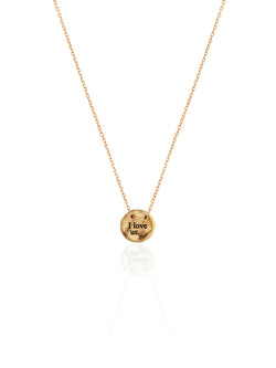 I Love Us Coin Necklace