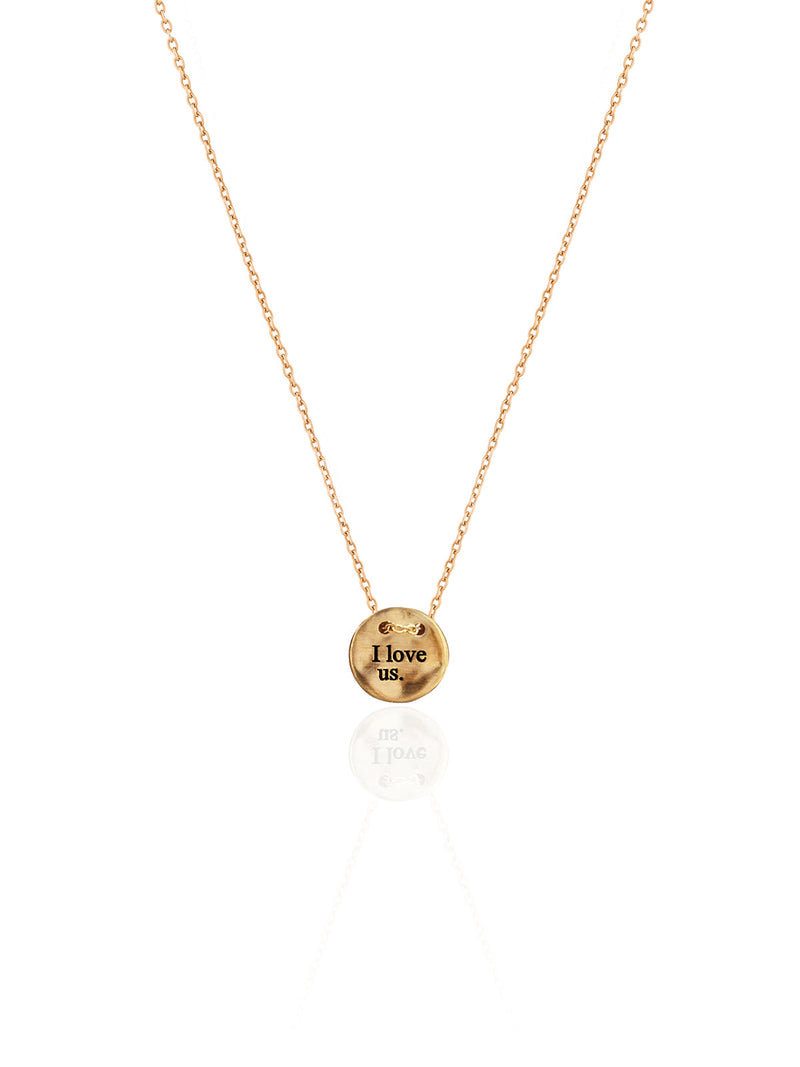 I Love Us Coin Necklace