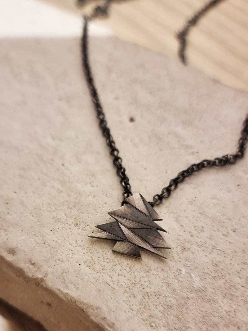 Silver Cedar Necklace