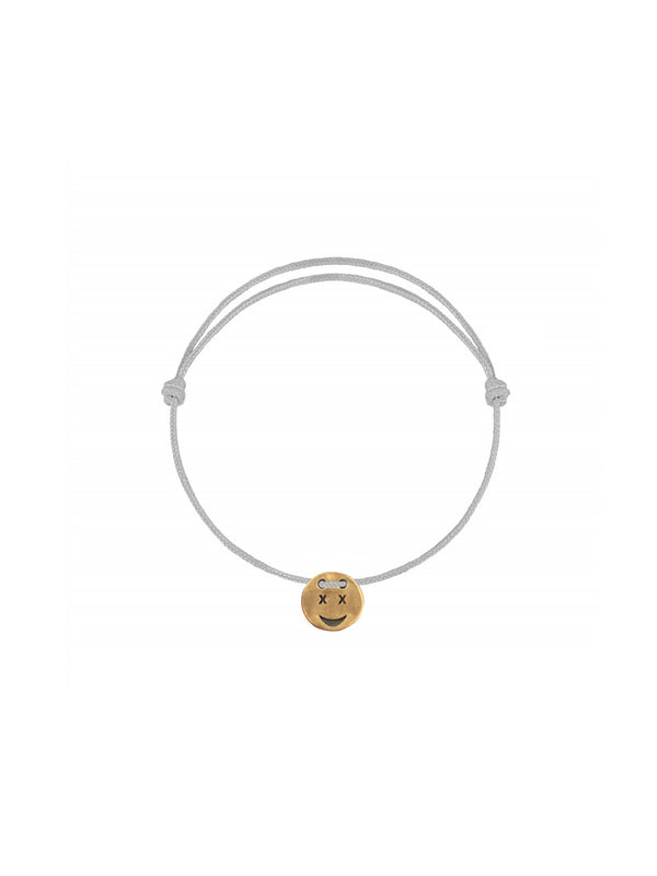 A Smiley Face Coin Rope Bracelet