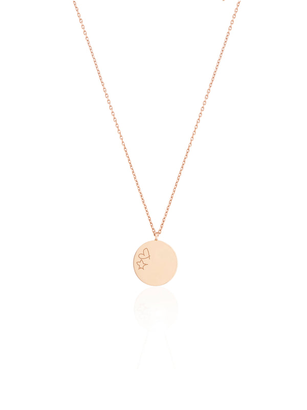 Modern Coin Gold Necklace