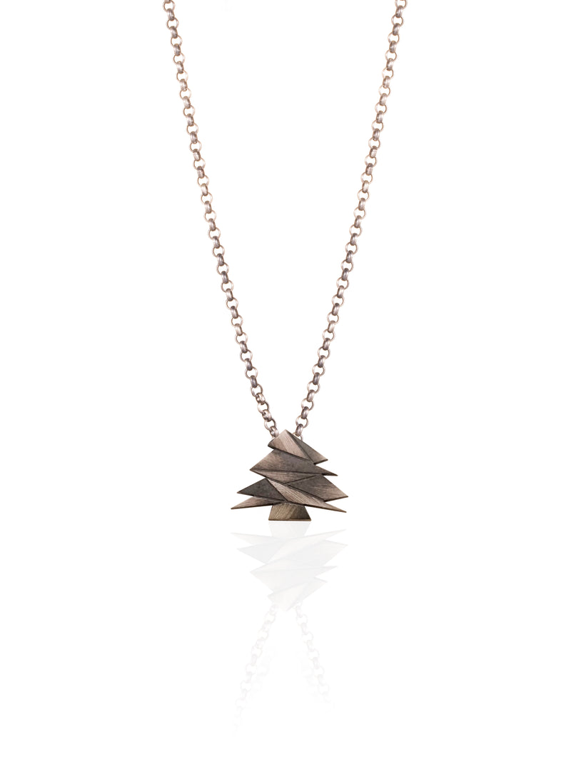 Silver Cedar Necklace